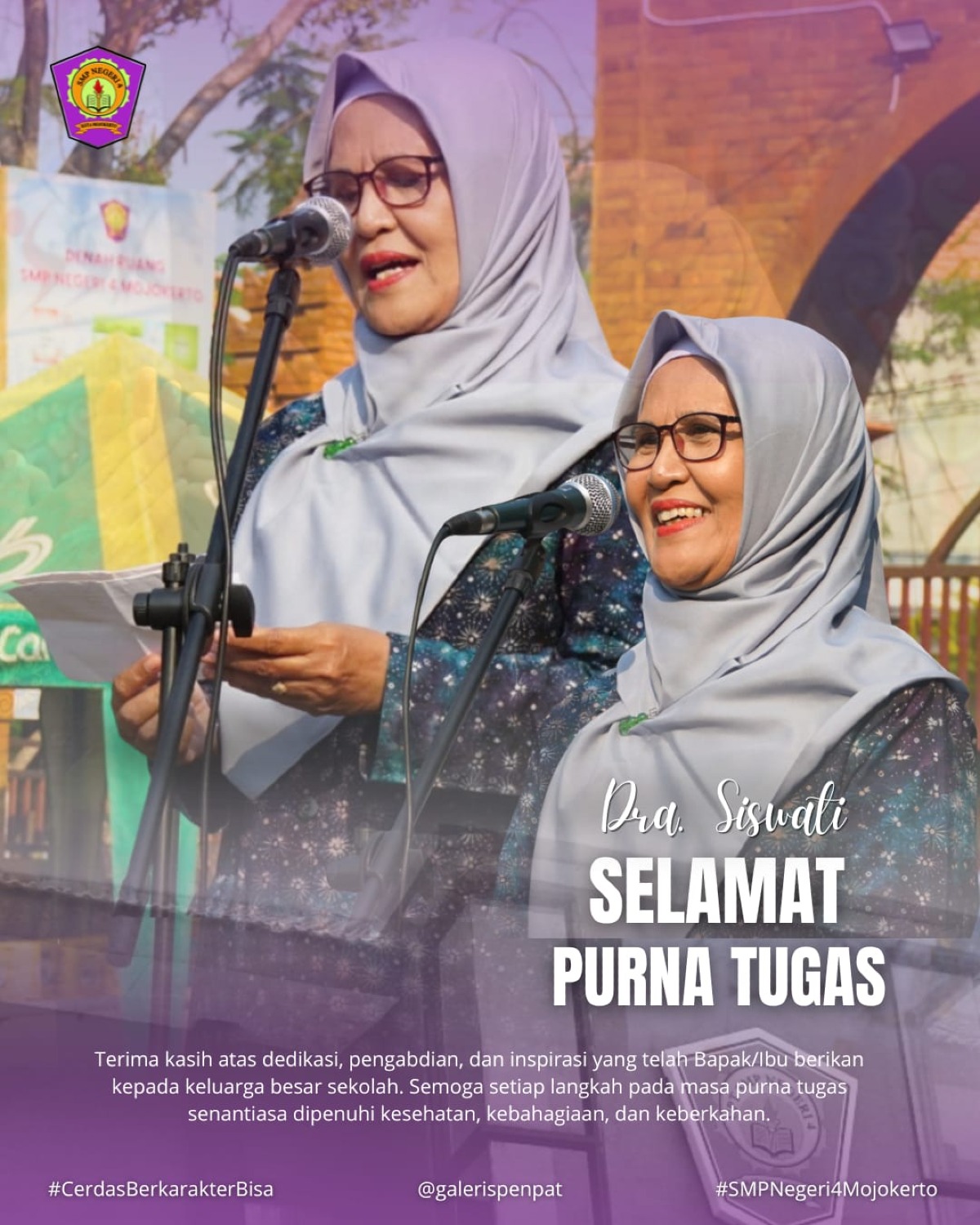 Selamat Purna Tugas Ibu Dra. Siswati